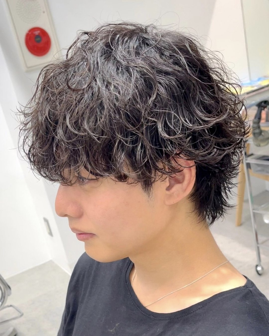 波巻きパーマ　メンズ